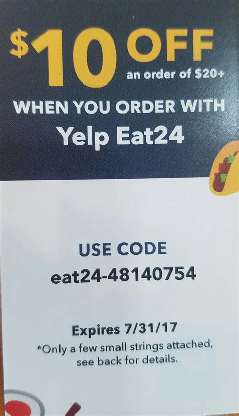 yelp eat24 coupon code.